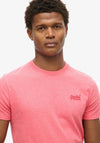 Superdry Essential Logo Embroidered T-Shirt, Punch Pink Marl