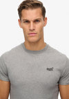 Superdry Essential Logo Embroidered T-Shirt, Sleet Grey Marl