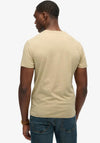 Superdry Essential Logo Embroidered T-Shirt, Tan Brown Marl
