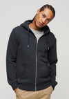 Superdry Essential Logo Full Zip Hoodie, Eclipse Navy
