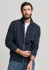 Superdry Essential Logo Full Zip Sweatshirt, Eclipse Navy