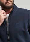 Superdry Essential Logo Full Zip Sweatshirt, Eclipse Navy