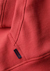 Superdry Essential Logo Hoodie, Cranberry Crush Red