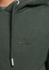 Superdry Essential Logo Hoodie, Dark Olive Marl