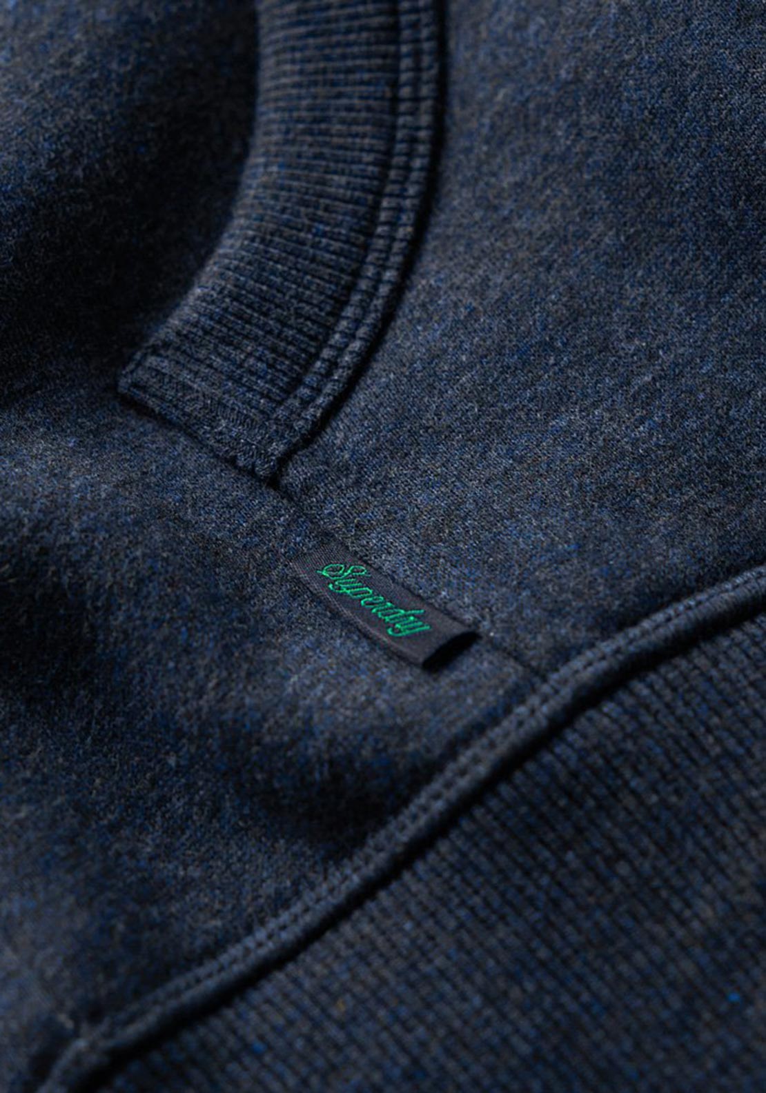 Superdry Essential Logo Hoodie, Rich Navy Marl