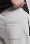 Superdry Essential Logo Jersey Shorts, Glacier Grey Marl