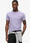 Superdry Essential Embroidered Logo T-Shirt, Iris Purple Marl