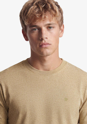 Superdry Essential SD&Co Logo Embroidered T-Shirt, Beige Marl