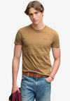 Superdry Essential Serif Logo Embroidered T-Shirt, Beige