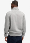 Superdry Essential Serif Logo Half Zip Sweatshirt, Grey Marl