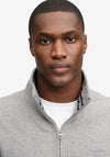 Superdry Essential Serif Logo Half Zip Sweatshirt, Grey Marl