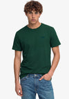 Superdry Essential Stacked Logo Embroidered T-Shirt, Pitch Green Marl