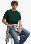 Superdry Essential Stacked Logo Embroidered T-Shirt, Pitch Green Marl