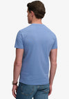 Superdry Essential Stacked Logo Embroidered T-Shirt, Colony Blue