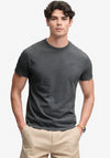 Superdry Essential Stacked Logo Embroidered T-Shirt, Stone Grey