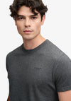 Superdry Essential Stacked Logo Embroidered T-Shirt, Stone Grey