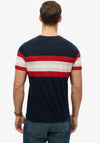 Superdry Essential Stripe T-Shirt, Eclipse Navy Multi
