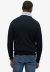 Superdry Essentials Cotton Sweater, Navy Marl