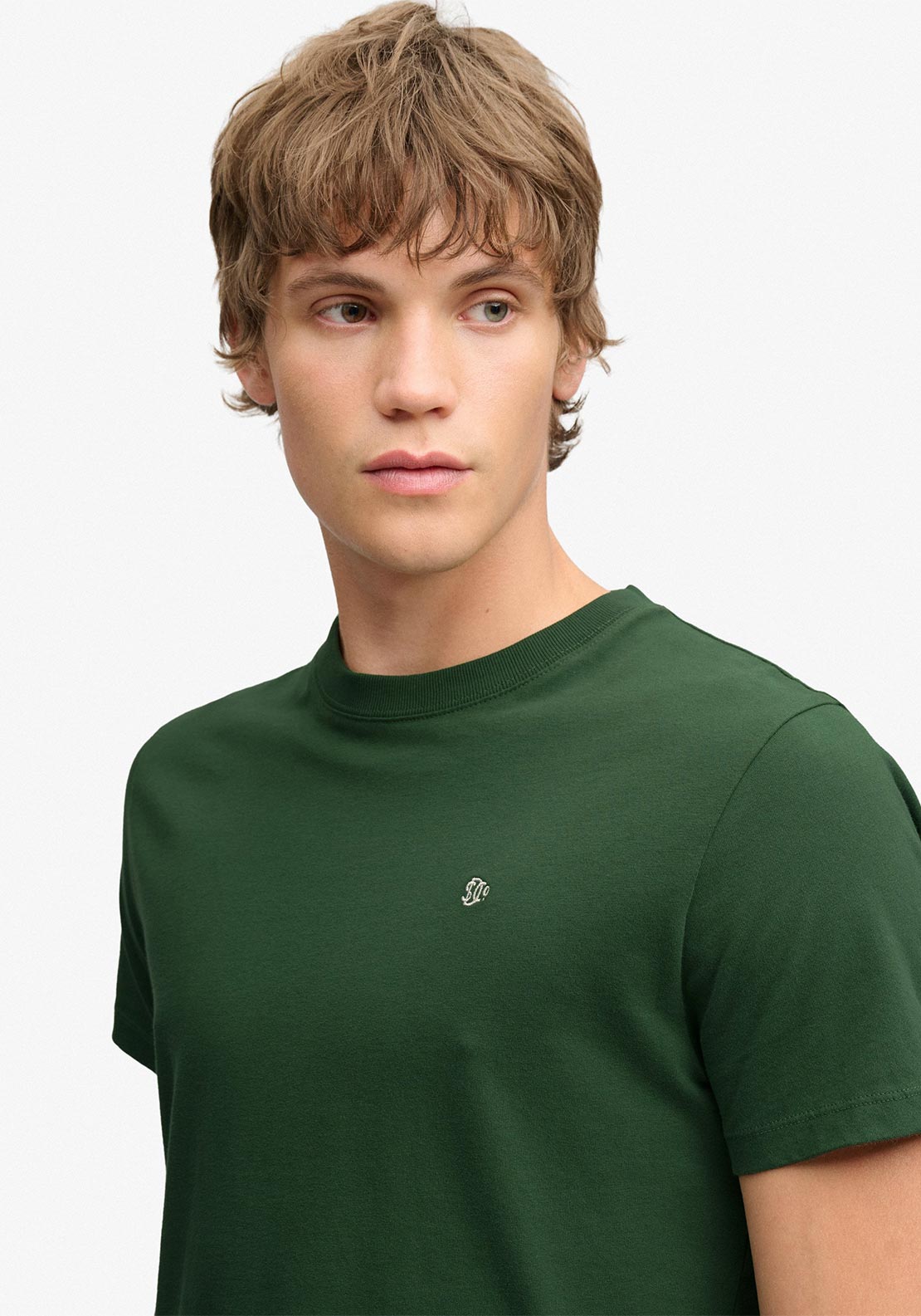 Superdry Essential SD&Co Logo Embroidered T-Shirt, Rich Boston Green