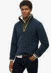 Superdry Estate Half Zip Fleece, Eclipse Navy