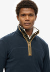Superdry Estate Half Zip Fleece, Eclipse Navy