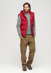 Superdry Everest Puffer Gilet, Deep Red