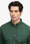 Superdry Garment Dyed Shirt, Tumbled Green