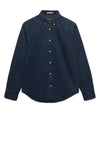 Superdry Garment Dyed Shirt, Slate Blue