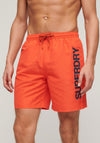 Superdry Graphic 17” Swim Shorts, Cherry Tomato Red