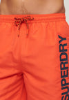 Superdry Graphic 17” Swim Shorts, Cherry Tomato Red