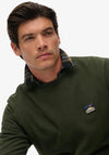 Superdry Great Outdoors Embroidered Sweatshirt, Olive Green