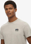 Superdry Great Outdoors Embroidered T-Shirt, Grey Marl