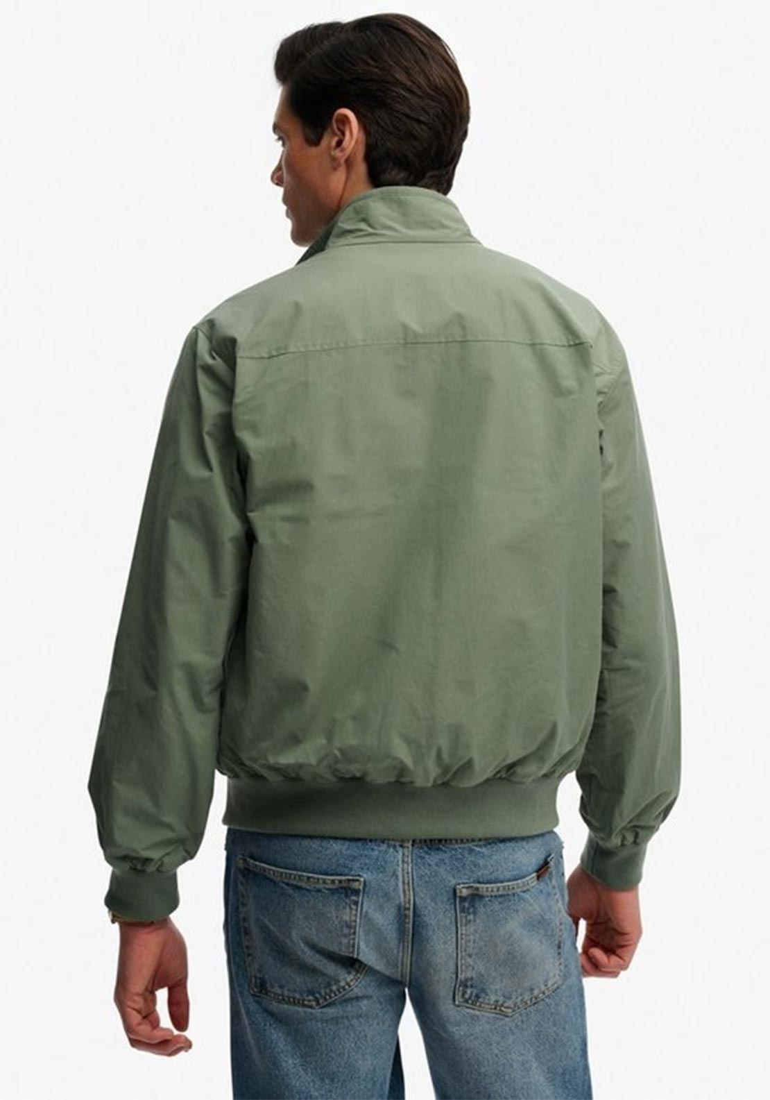 Superdry Classic Harrington Jacket, Lily Pad Green