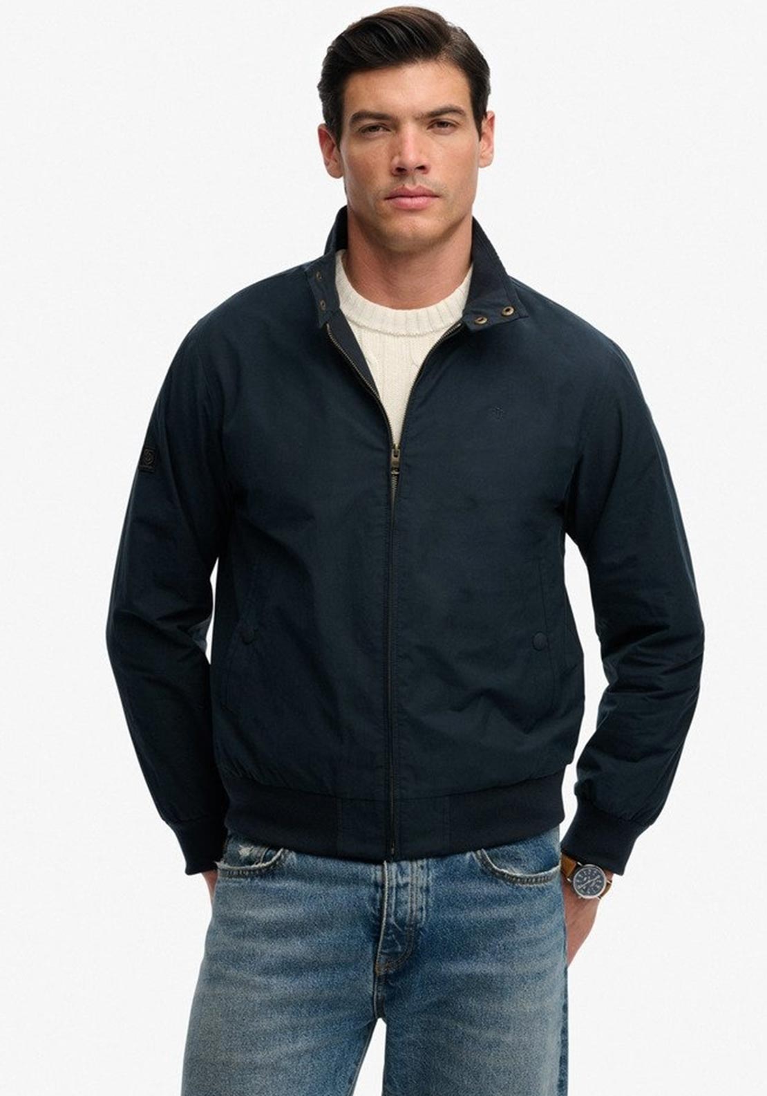 Superdry Classic Harrington Jacket, Eclipse Navy