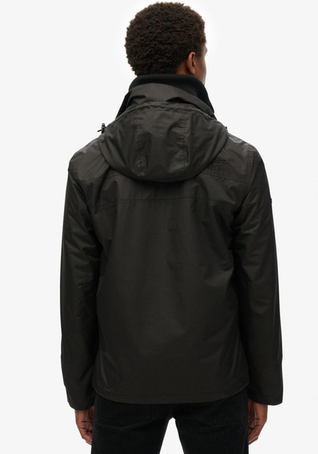 Superdry Hooded Mountain Windbreaker Jacket, Black