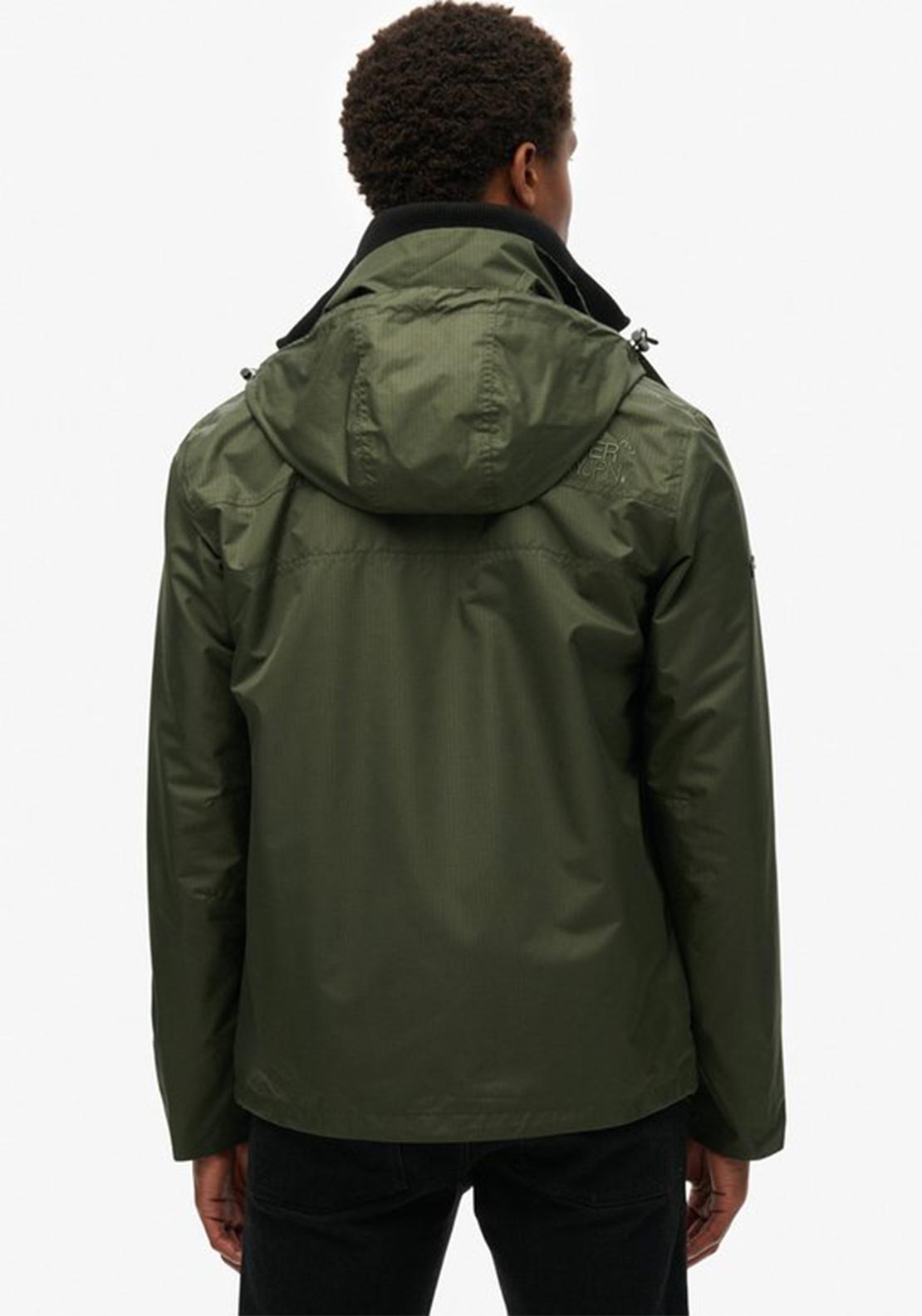 Superdry Hooded Mountain Windbreaker Jacket, Olive Green