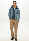 Superdry Hooded Softshell Trekker Jacket, Heritage Washed Blue