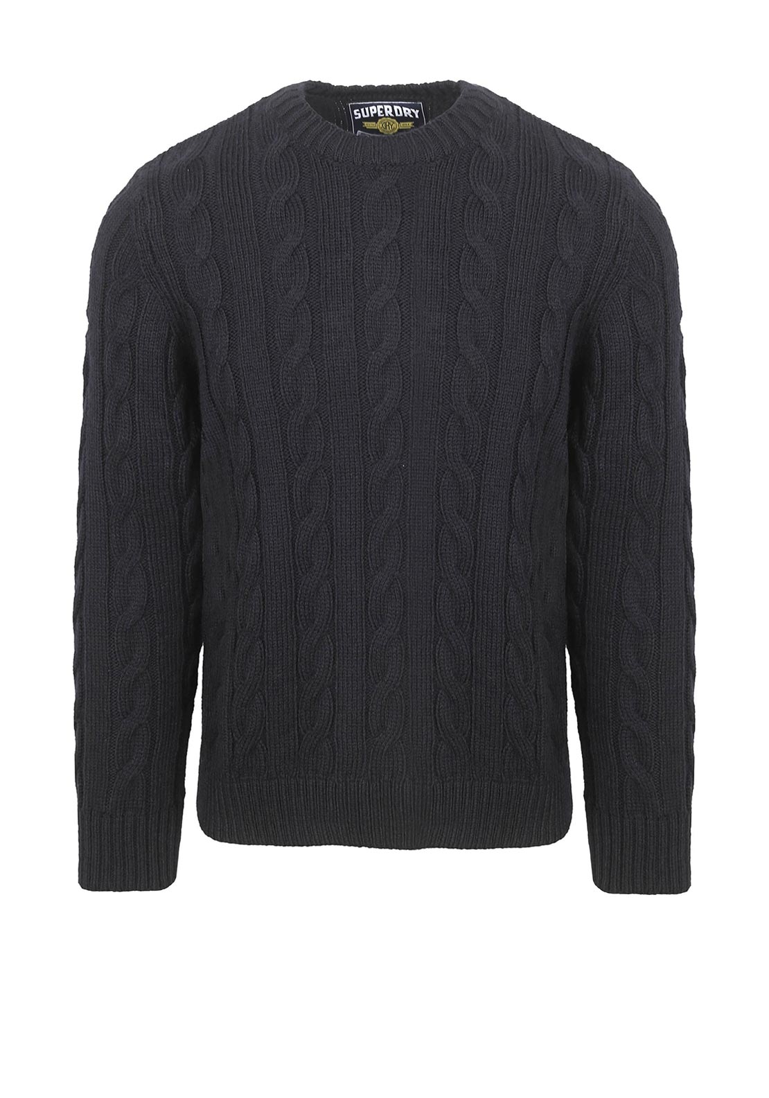 Superdry Jacob Cable Knit Jumper, Navy