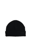 Superdry Knitted Logo Beanie Hat, Black