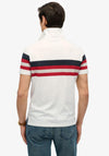 Superdry Lightweight Stripe Polo Shirt, White