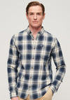 Superdry Lumberjack Check Shirt, Cedar Navy