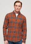 Superdry Lumberjack Check Shirt, Drayton Orange