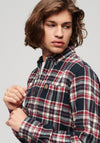 Superdry Lumberjack Check Shirt, Kansas Navy