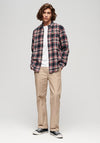 Superdry Lumberjack Check Shirt, Kansas Navy