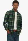 Superdry Cotton Lumberjack Shirt, Navy & Green Multi