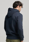 Superdry Neon Vintage Logo Hoodie, Eclipse Navy