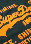 Superdry Neon Vintage Logo T-Shirt, Enamel Green