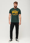 Superdry Neon Vintage Logo T-Shirt, Enamel Green
