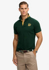 Superdry Pique Monogram Polo Shirt, Enamel Green