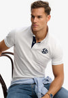 Superdry Pique Monogram Polo Shirt, White